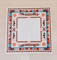 Jeu de Mahjong en plastique sur le thème indien, 160 pièces, style américain, jeu de divertissement luxueux fait main avec motifs ethniques