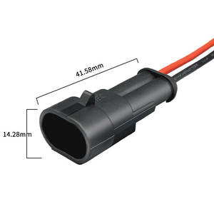 ขั้วต่อสายไฟรถยนต์ OEM 282080-1 แบบ 2 พิน ตัวผู้ ตัวเมีย ซีรีส์ 1.5 ชุดสายไฟรถยนต์ สายเคเบิลกันน้ำ ชุดประกอบสายไฟ - Product Image 3