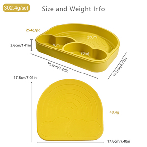 Plato de Silicona para Niños Pequeños con Logotipo Personalizado, Plato de Alimentación para Bebés Antideslizante con Ventosa, Plato de Comedor Resistente al Calor - Product Image 5