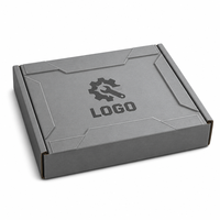 Individuelles Logo Industrielle Hellgraue Flache Wellpappe-Versandbox Umweltfreundliche Recycelbare Versandverpackung für Werkzeuge und Hardware