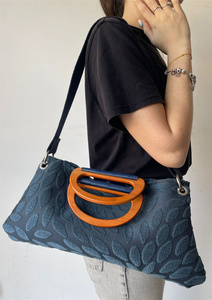 Borsa a Spalla da Donna Mat-b Materialbag MOSCA 1 Classic Blu Rock Made in Italy Fatta a Mano Base Disponibile in Diversi Materiali e Colori - Product Image 6