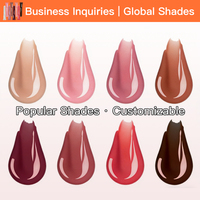 GUOCUI BIO TECH Gloss à lèvres imperméable personnalisé avec logo, maquillage de luxe, teinte à lèvres longue durée, effet repulpant, vente en gros, beauté liquide