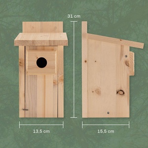 Nichoir en bois massif durable pour mésanges bleues - Product Image 2