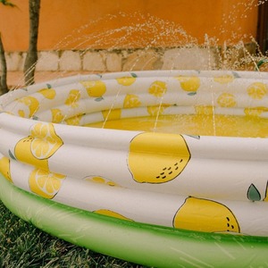 Inflatable Lemon Water Pool 150Cm Outdoor Thickened PVC Swimming Pool For Kids Beach Play - Product Image 3