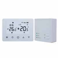 Thermostat intelligent sans fil RF pour la régulation de la température ambiante, idéal pour les hôtels, les sous-sols et les chaudières à gaz domestiques, compatible Tuya WIFI et commande vocale Alexa