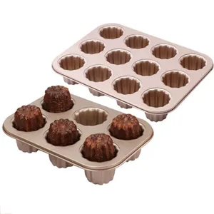 Style différent 1 6 12 tasses Cannele moule à gâteau en acier au carbone antiadhésif fromage gelée pouding Moldes tarte Cupcake bricolage outils de cuisson - Product Image 1