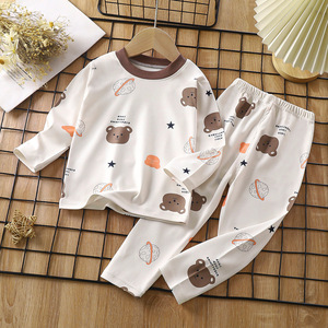 Roupas de Bebê de Manga Longa Conjunto de Pijamas para Meninos e Meninas com Decote Redondo para Crianças - Product Image 2