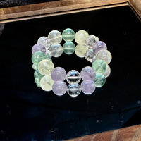 Nouveau Bracelet en Cristal Naturel Multi-Gemmes Citrine Quartz Clair Quartz Fraise Vert - Or, Design Original pour Femmes, Idéal pour les Mariages