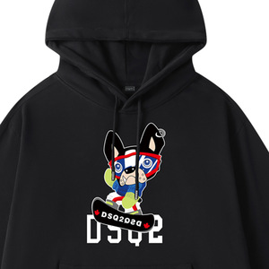 Sweat à capuche graphique vintage 2026 pour homme, <span class=keywords><strong>rose</strong></span> délavé, en molleton épais, coupe oversize, style streetwear, imprimé horreur - Product Image 2
