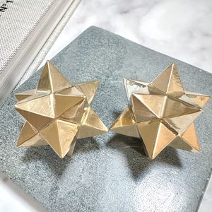 Venta al por Mayor de Estrellas de Merkaba de Calcopirita Natural, Cristales, Piedras Preciosas, Piedra de Meditación, Adorno de Mesa para Decoraciones de Cristal - Product Image 6