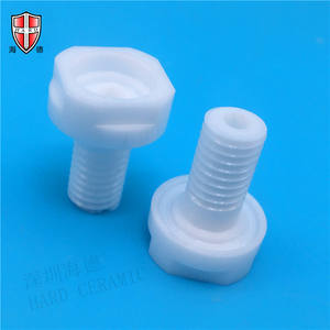 Tornillos de cerámica Zirconia Hex Socket Resistente al desgaste Tuerca de cerámica Tornillo de aislamiento Estructura de ubicación de cerámica - Product Image 1