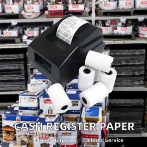 Rouleau de papier thermique Unifon monocouche 80x80mm blanc 100% pâte de bois pour caisse enregistreuse, terminal de point de vente (TPV), distributeur automatique (ATM) – Format optimal pour des reçus clairs - Product Image 3