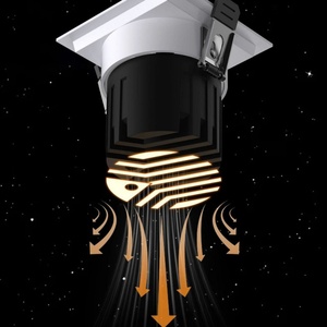 Foco LED Empotrable Cuadrado de 12W 15W, Antideslumbrante, Doble/Múltiple Cabezal - Product Image 3