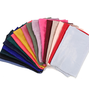 ผ้าพันคอฮิญาบผ้าซาตินลายสก๊อตยาวผ้าซาตินสำหรับผู้หญิงผ้าโพกศีรษะโพลีเอสเตอร์ระบายอากาศได้ดี - Product Image 6