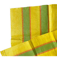 Sac en raphia tissé en polypropylène avec impression offset, sac de courses réutilisable, résistant à l'humidité, pour la farine et l'alimentation animale, usage agricole