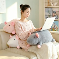 Peluche de Rat Réaliste Adorable, Jouet en Peluche Doux et Moelleux, Poupée en Peluche pour Décoration Intérieure et Cadeaux