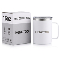Mug isotherme élégant en acier inoxydable sans BPA pour le bureau, la maison, le camping et les activités de plein air