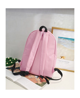 Tas Ransel Sekolah HK Baru 2026 dengan Kanvas Model Terbaru Harga Murah Bahan Poliester Nilon Warna Solid untuk Pelajar Wanita