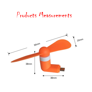 พัดลมมินิ USB Type C 2 in 1 สำหรับโทรศัพท์มือถือ พร้อมโลโก้สั่งทำ ของขวัญแบรนด์ส่วนตัว พัดลมมือถือ 3 in 1 สำหรับ iPhone Android - Product Image 3