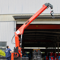 Nouvelle grue Boblift 3/4/5 tonnes à flèche droite, grue de camion hydraulique télescopique avec télécommande sans fil pour la manutention de marchandises