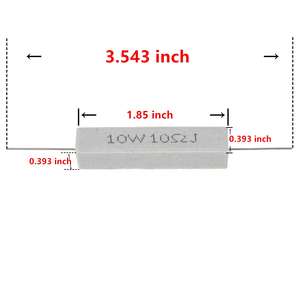 Lot de 5 pièces <span class=keywords><strong>résistance</strong></span> ciment céramique <span class=keywords><strong>résistance</strong></span> ciment <span class=keywords><strong>10W</strong></span> <span class=keywords><strong>10</strong></span> <span class=keywords><strong>Ohm</strong></span> <span class=keywords><strong>résistance</strong></span> 5% fil céramique <span class=keywords><strong>résistance</strong></span> ciment enroulé 5wr22j - Product Image 3