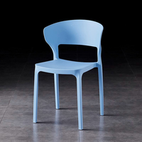 EaseNeat Ensemble de Repas Chaises Modernes Empilables en Plastique PP Colorées pour Salons Cafés Maisons