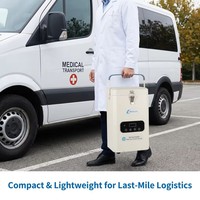 Prix usine Refport DW-8602 2L ULT Congélateur portable de laboratoire médical à refroidissement ultra profond -120°C Système Stirling 12-240V 11KG Garantie 1 an