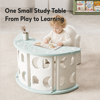Set Permainan Anak Bertema Laut Modular Multifungsi, Bingkai Panjat Plastik, Perosotan, Ayunan, Meja Playpen, Indoor Montessori
