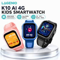 Montre connectée pour enfants LAGENIO Verified Pro 4G K10 AI avec positionnement 5 axes GPS WIFI LBS AGPS, lecture de trajets et géolocalisation pour enfant