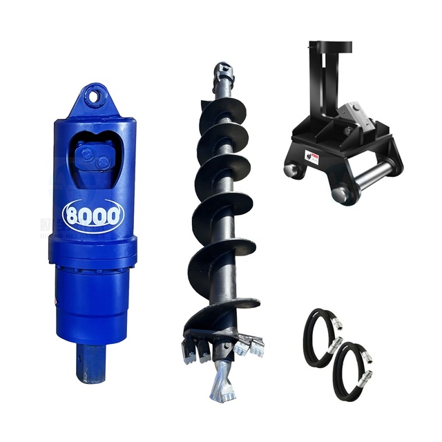 Pile Driving Machine With Auger Tool Drilling for Solar Plant Construction Auger Driver for Excavator Earth Auger
