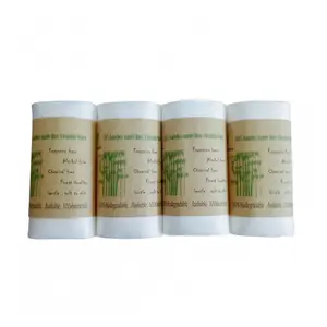 100枚/ロール19 * 30cm/枚100% 超柔らかく生分解性でフラッシュ可能な使い捨て竹布おむつライナー、おむつフィルター。 - Product Image 1