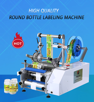 Machine d'étiquetage semi-automatique FK603, machine d'étiquetage à colle humide pour bouteille en verre / bouteille en plastique / machine d'étiquetage