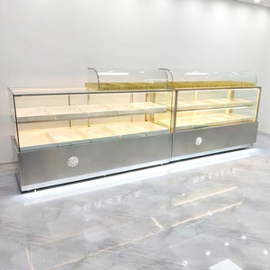 <span class=keywords><strong>Vitrine</strong></span> de présentation sur mesure pour boulangerie, pâtisserie, café, chocolaterie, <span class=keywords><strong>comptoir</strong></span> de présentation de gâteaux de haute qualité - Product Image 3