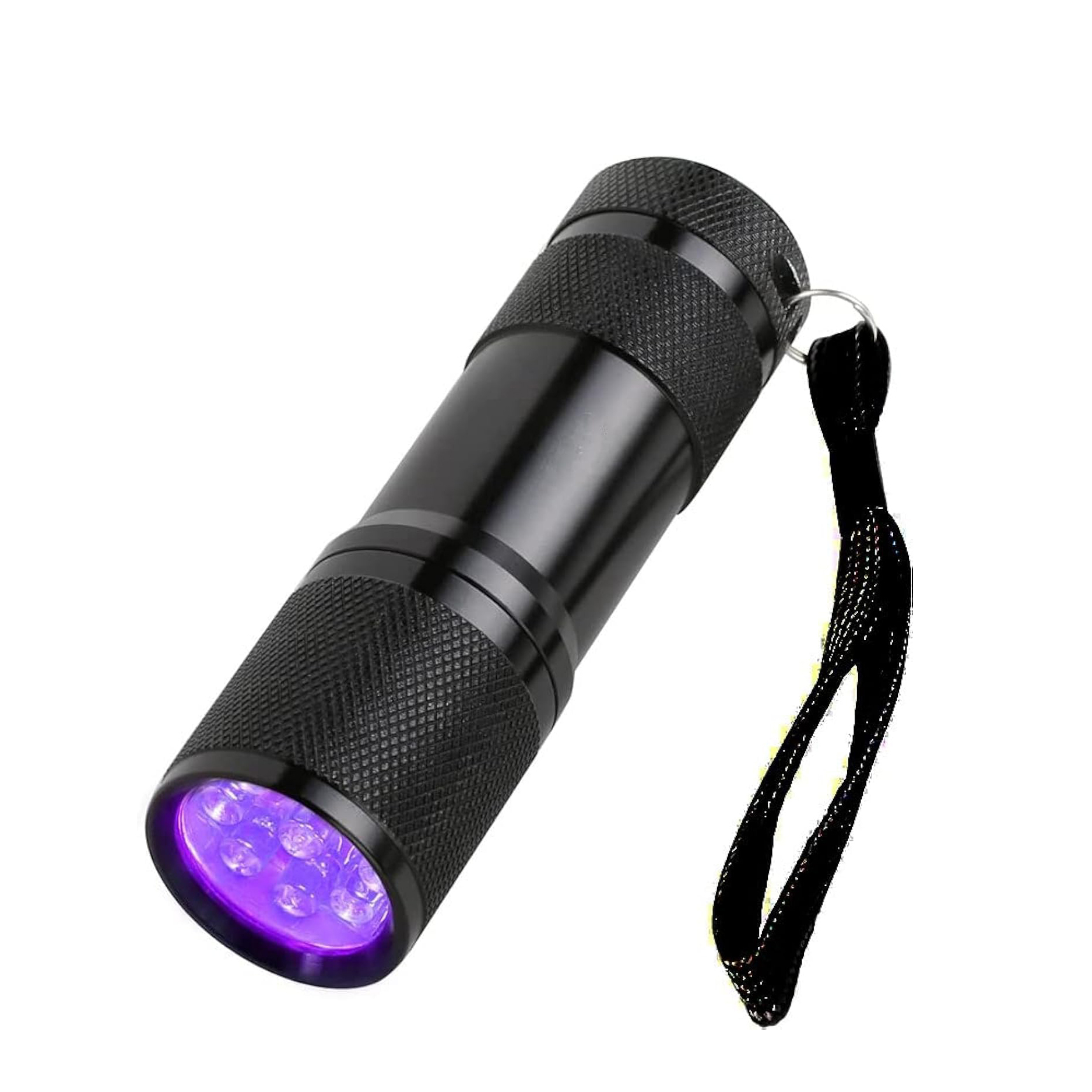 Mini 9 LED Purple Light UV LED Flashlight Dog With Aluminum Pocket LED UV Torch Light 395nm