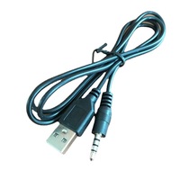 1M USB 2.0 bis 3,5mm Buchse Audio Aux-Buchse Kabelst ecker PVC-Stecker auf Stecker für die Kombination abschirmung des Projektor mikrofon monitors