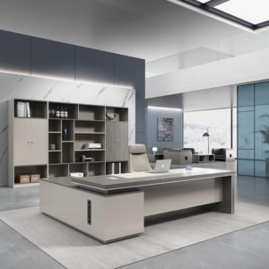 Bàn làm việc văn phòng máy tính bàn làm việc máy tính xách tay hiện đại điều hành tổ chức văn phòng máy tính bàn - Product Image 1