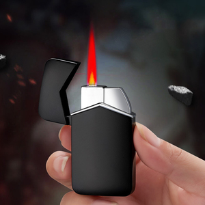 Briquet à gaz coupe-vent DEBANG avec impression de logo personnalisé, coffret cadeau d'affaires, alliage de zinc, design moderne pour fumer des cigarettes - Product Image 6