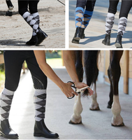 Chaussettes d'équitation en coton personnalisées avec logo, extensibles, respirantes, hautes jusqu'au genou, confortables pour hommes et femmes adultes