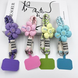 Bracelet anti-perte multicolore avec cordon court de 30 cm, motif tournesol tressé à la main polyvalent pour le visage - Product Image 3