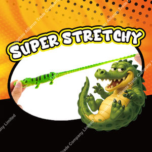 Jouet à presser en TPR de style crocodile miniature, créatif, changeant de couleur et lumineux dans le noir, jouet crocodile extensible coloré - Product Image 5