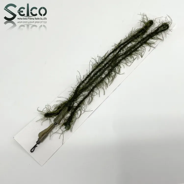 Selco New Design 75Cm Green Bulk Multi filament Blei Draht Unkraut Geflochtene Schnur Angeln