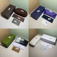 En stock, vente en gros, nouvelles lunettes de soleil de marque haut de gamme, étuis à lunettes assortis à motifs unis, style minimaliste, fabrication chinoise
