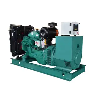 Nuovo generatore Diesel Diesel Genset 125kva 92kw silenzioso con motore 6 bta5.9-g2 Multi-cilindro raffreddato ad acqua Euro 3 Standard