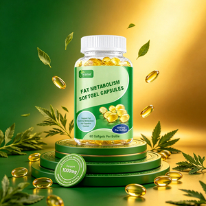 Capsules molles de soutien métabolique des graisses, 60 pièces, complément alimentaire naturel à base de plantes, favorise le confort digestif, maintient l'énergie pour les adultes - Product Image 2