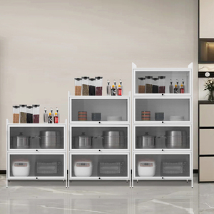 Metallo mobili da <span class=keywords><strong>cucina</strong></span> <span class=keywords><strong>3</strong></span> livelli piccolo armadio da <span class=keywords><strong>cucina</strong></span> per lo stoccaggio <span class=keywords><strong>cucina</strong></span> rack di stoccaggio - Product Image 5