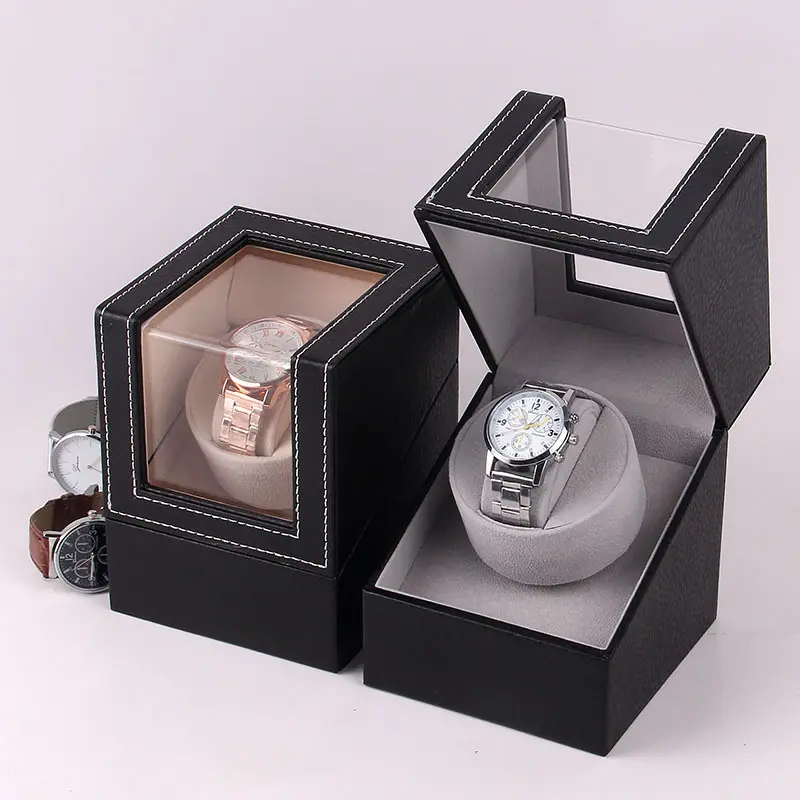 for 2 Winder 4 Slots Motor 6 Jewery/watch Storage Carbon Fiber Rotating Electronic Watch Winder Box