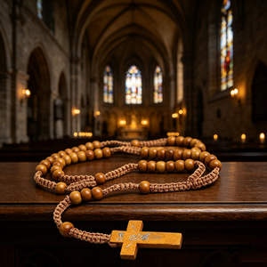 Rosarios de la Legión María para mujer, caja de rosarios al por mayor, collar de oración verde, mini rosario que brilla en la oscuridad, cuentas de rosario religiosas al por mayor, católicas - Product Image 1