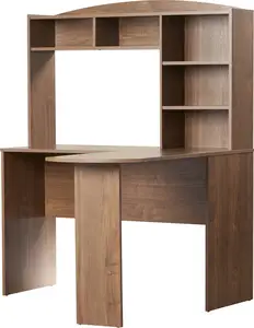 Factory Direct Sale Wide L - Shaped Desktop Saves Space For Large Storage Desk With Hutch