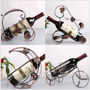 Phong Cách Châu Âu Sáng Tạo Tàu Cướp Biển Giá Rượu Đồ Trang Trí Chai Rượu Sắt Và Giá Đỡ Ngược Thủy Tinh - Product Image 5