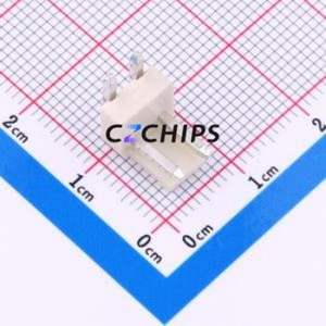 ZX-VH3.96-2PWZ-GW Wire-to-Board Pin Header Bent Lead Through Hole,P=3.96mm Connector 1x2P 3.96mm Right Angle Insert VH - Product Image 1